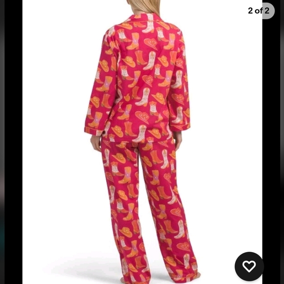 NWT Cowboy Cowgirl Boots Pajama Set - Picture 2 of 7